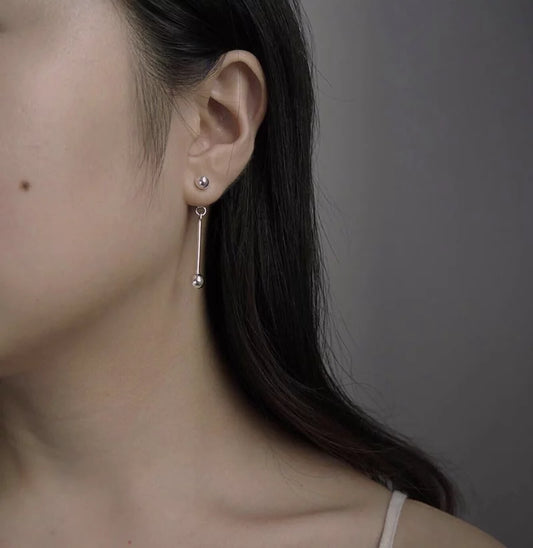 吊式耳環(金色)