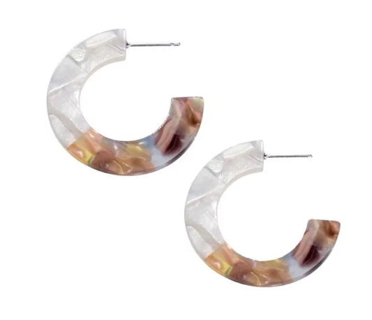 Peyton Hoop 壓克力圈型耳環