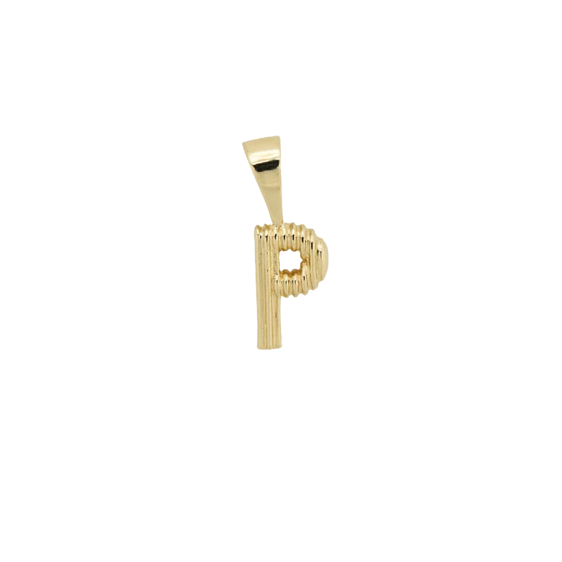 Pyramid Initial Necklace Charm 金字塔初始字母吊飾