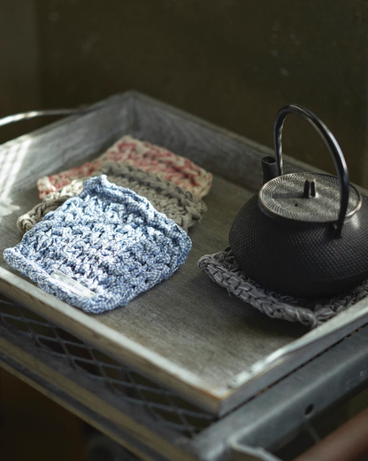 手工亞麻針織隔熱墊