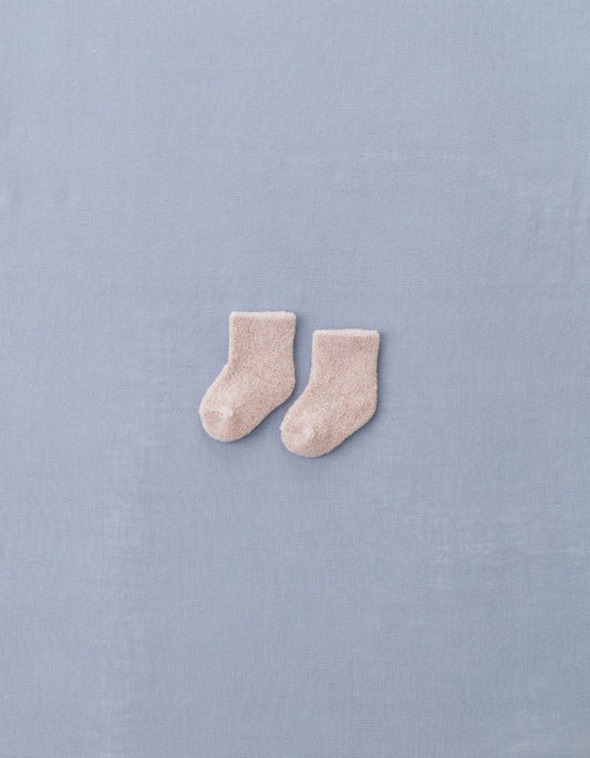 嬰兒柔軟毛圈棉襪(粉色）