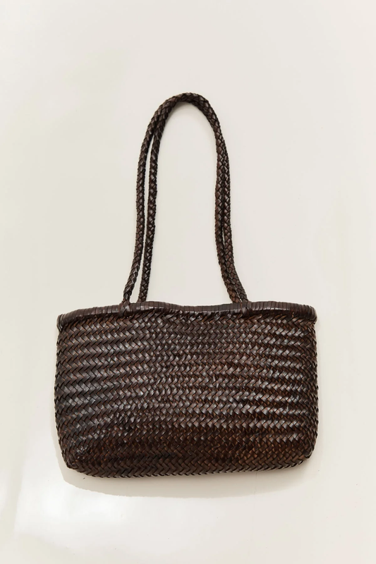 Petit Bagu - 經典手工編織包 （咖色）