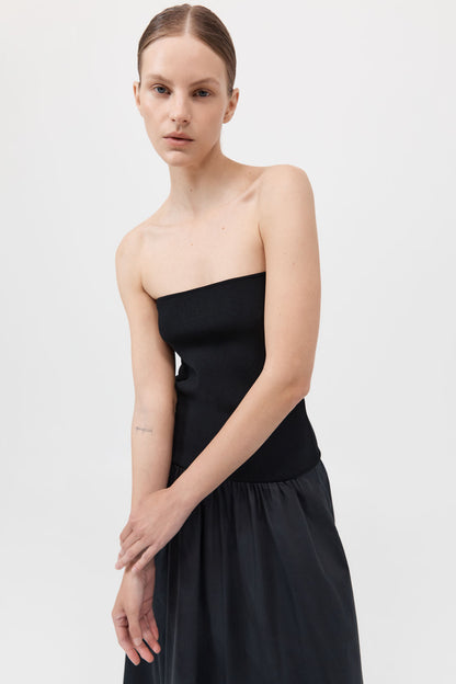 Strapless Dress 抹胸連身裙 - 黑色