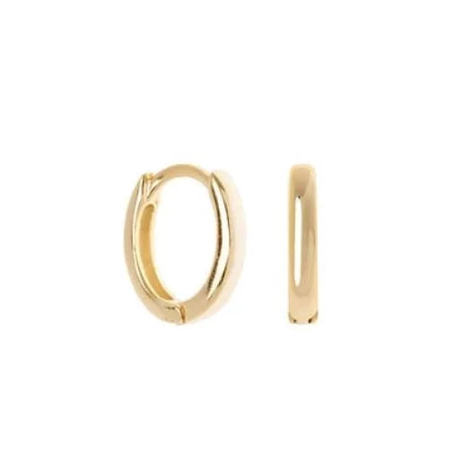 Katerina Huggie Hoop 經典小巧圈型耳環(金)