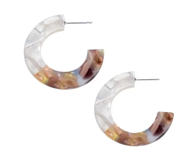 Peyton Hoop 壓克力圈型耳環