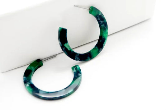 Verde Hoop 沼澤耳環