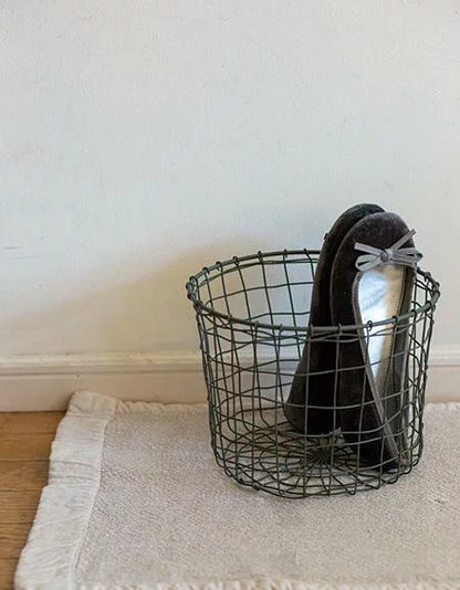 圓形收納鐵籃