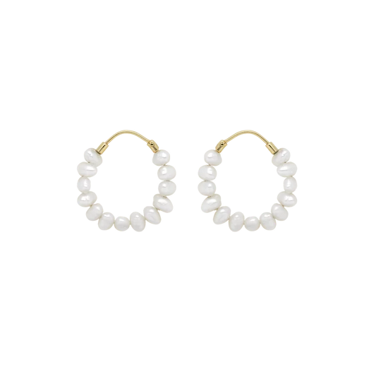 Pearl Earrings 巴洛克珍珠耳環(商品氧化需重新鍍金）