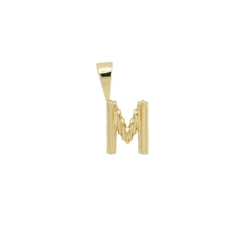 Pyramid Initial Necklace Charm 金字塔初始字母吊飾