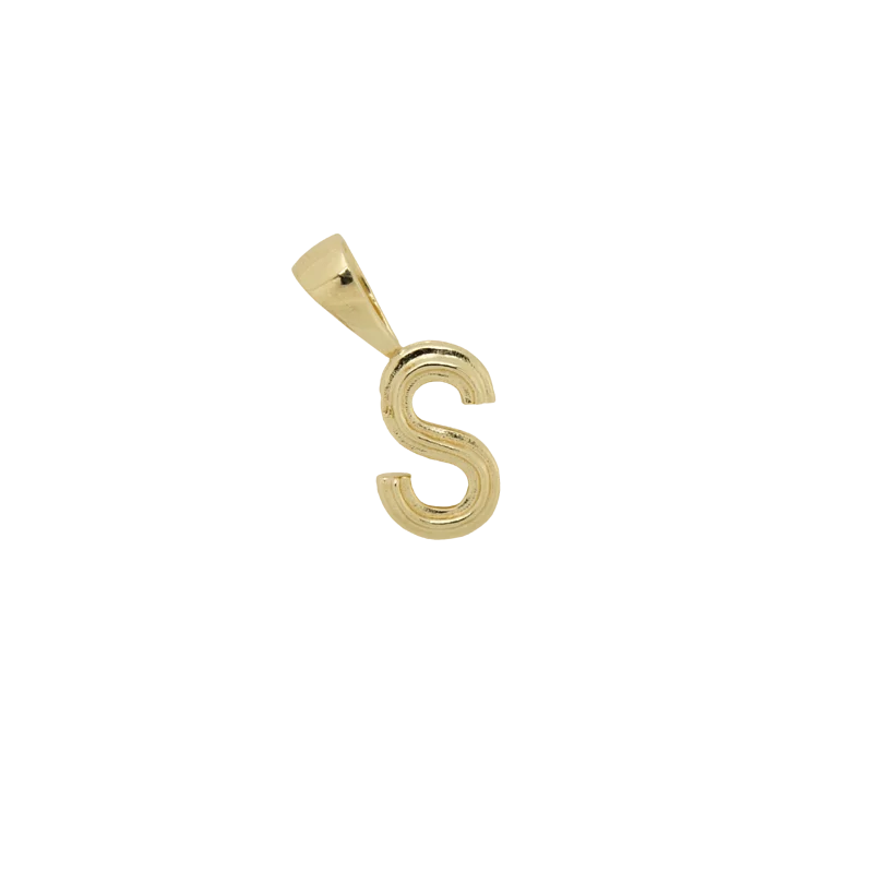 Pyramid Initial Necklace Charm 金字塔初始字母吊飾