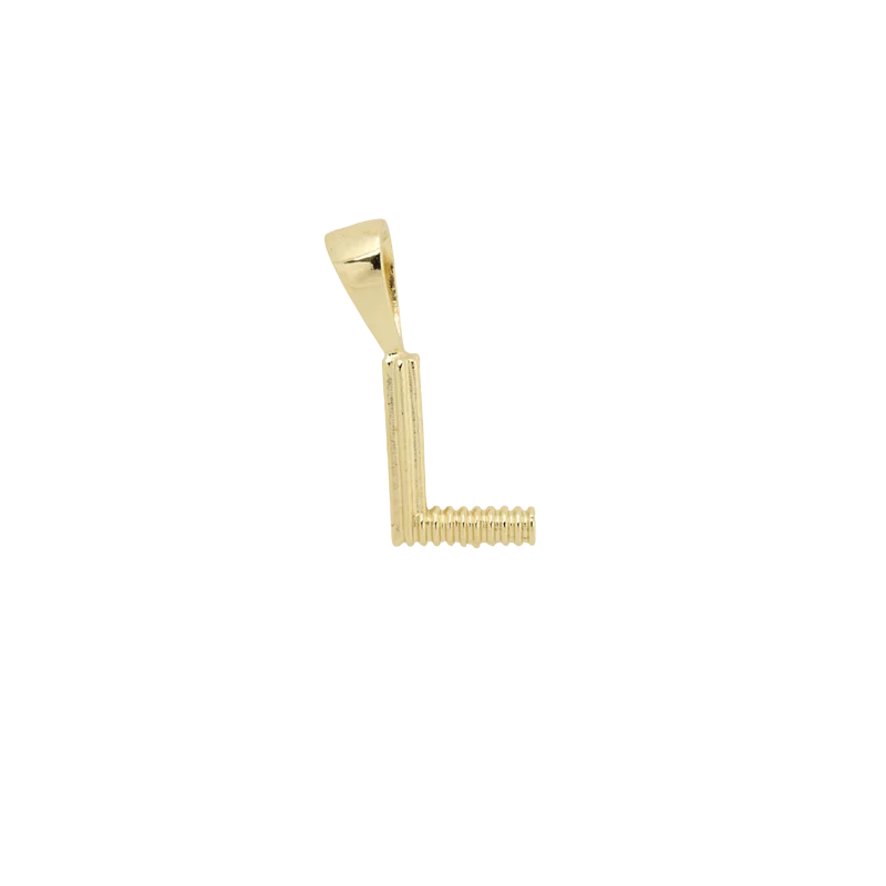 Pyramid Initial Necklace Charm 金字塔初始字母吊飾