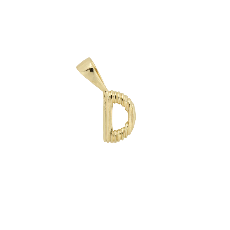 Pyramid Initial Necklace Charm 金字塔初始字母吊飾