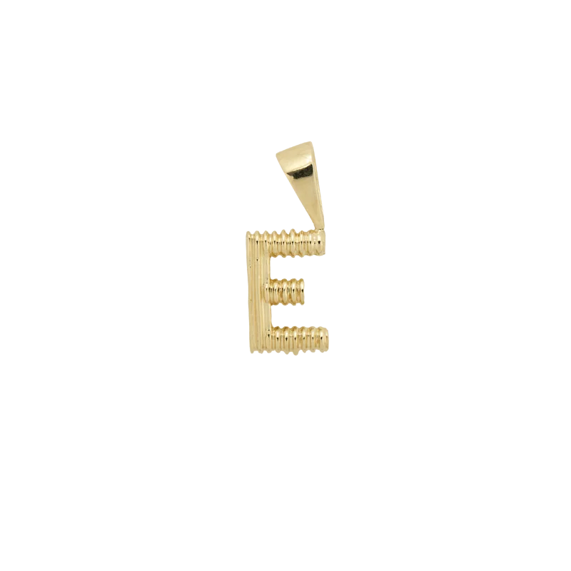 Pyramid Initial Necklace Charm 金字塔初始字母吊飾