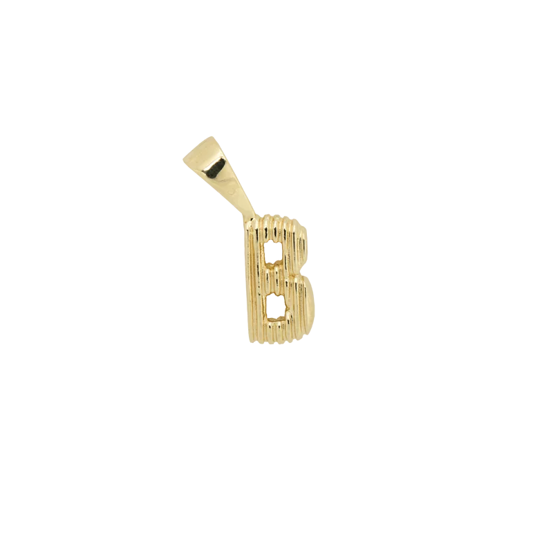 Pyramid Initial Necklace Charm 金字塔初始字母吊飾