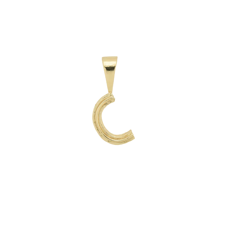 Pyramid Initial Necklace Charm 金字塔初始字母吊飾