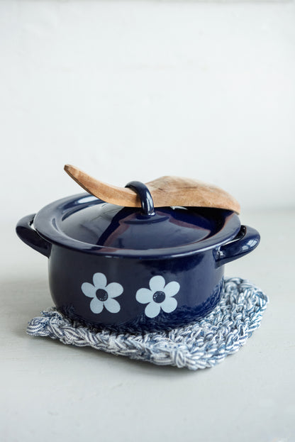 手工亞麻針織隔熱墊