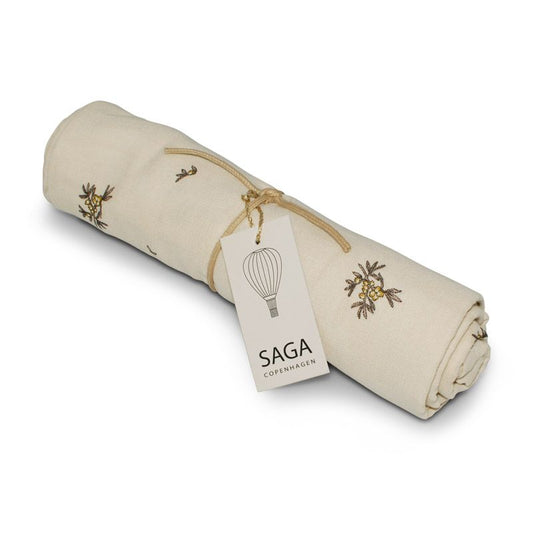 北歐有機棉漿果包巾/蓋毯