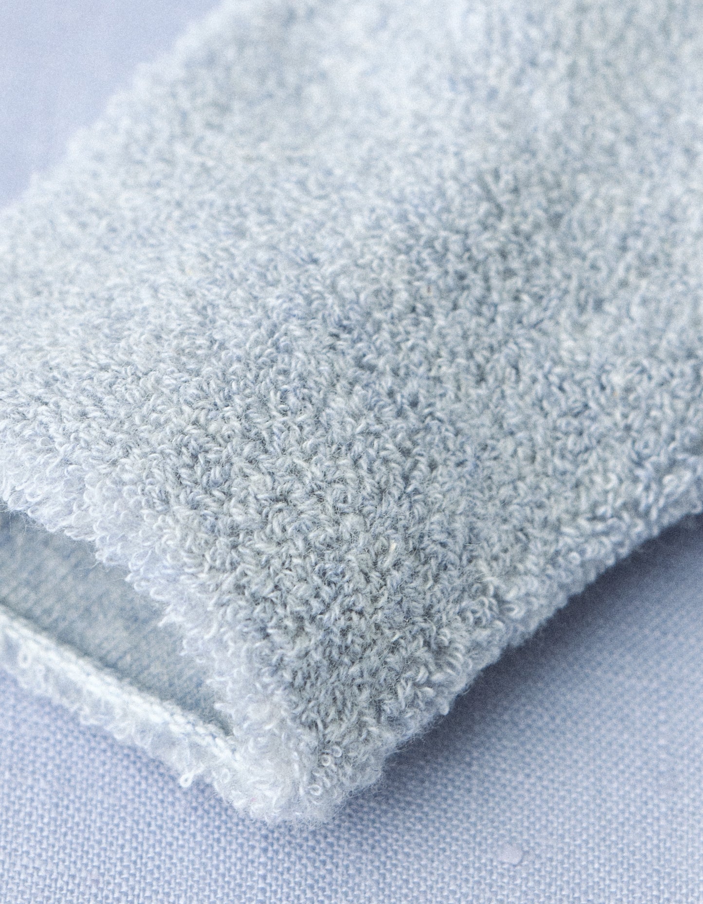 嬰兒柔軟毛圈棉襪(藍色）