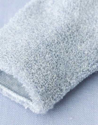 嬰兒柔軟毛圈棉襪(藍色）