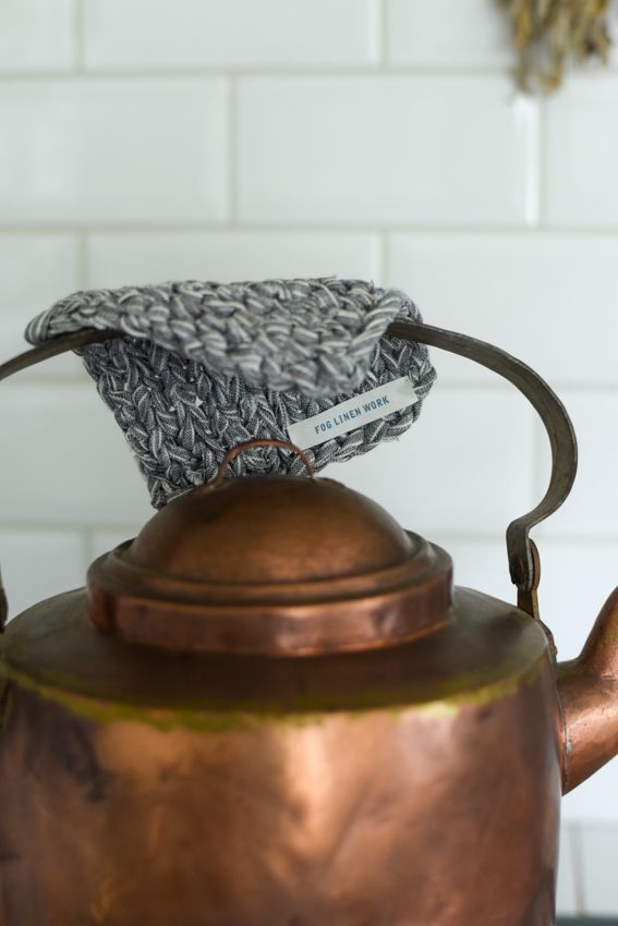 手工亞麻針織隔熱墊